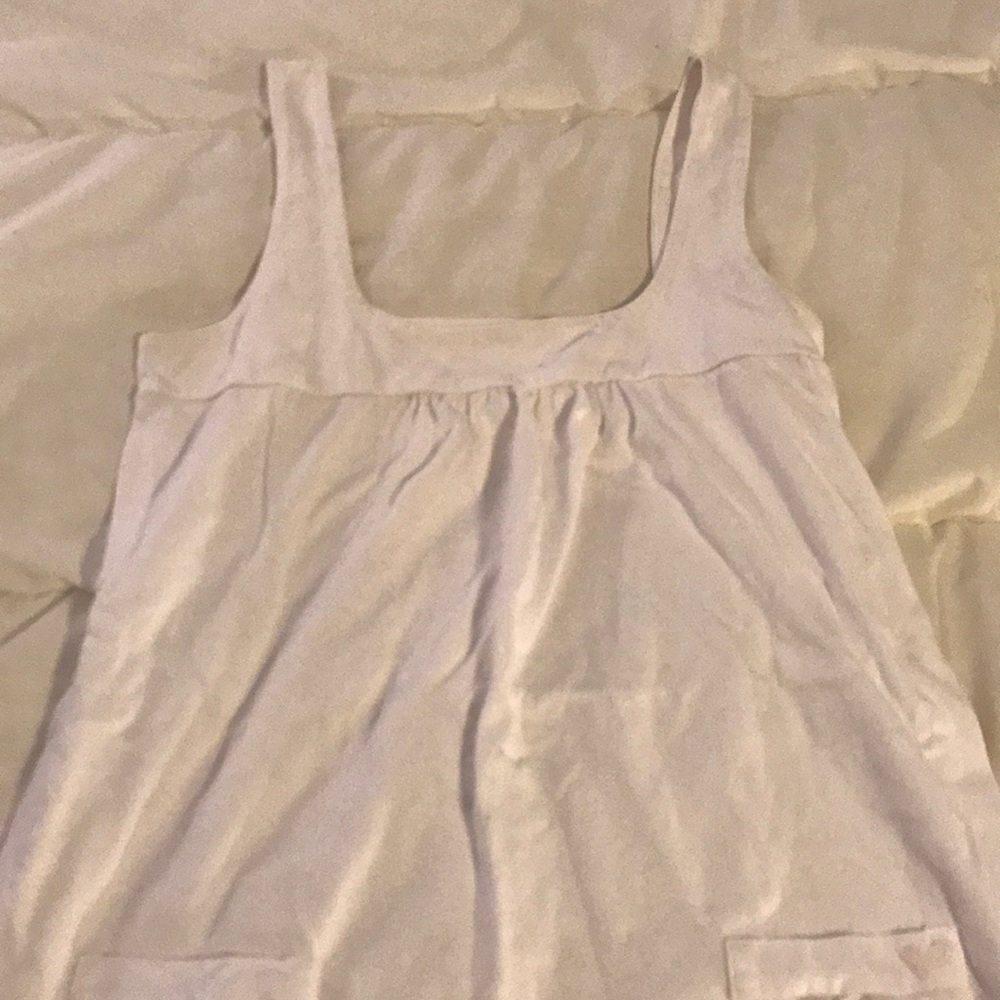 White tank top.
